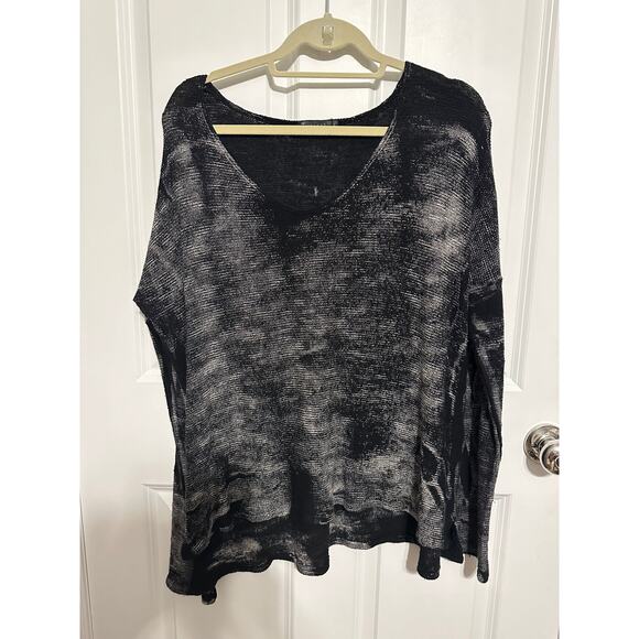T-Party L/S Black & White Tunic Sweater Large - Picture 1 of 2